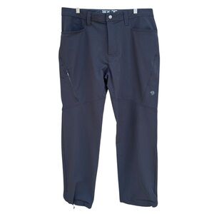 Mountain Hardwear Softshell Technical Hiking Outdoor Pants Black 36x32 Gorpcore